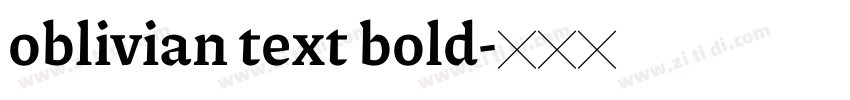 oblivian text bold字体转换